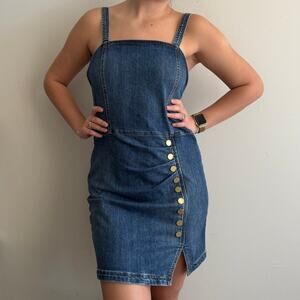 RAMY BROOK Krane Denim Mini Dress In Medium Wash